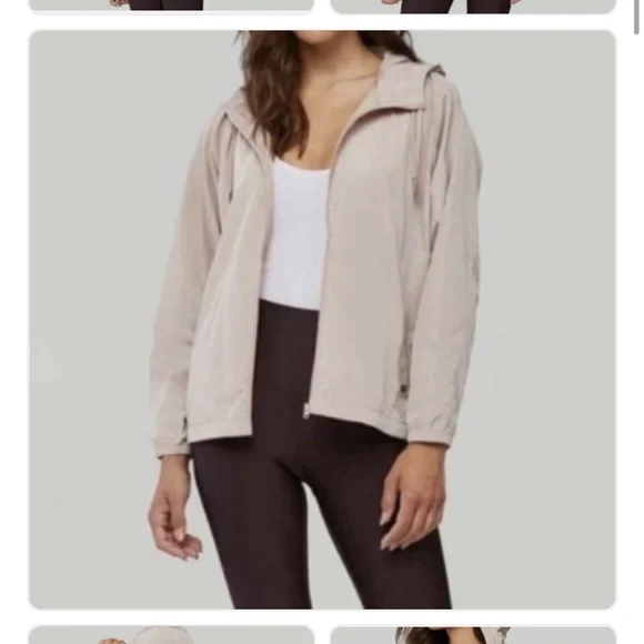 Soia & Kyo Blush/Tan OakLynn Water-Repellent Vented Back Jacket Size 1X - Picture 2 of 11
